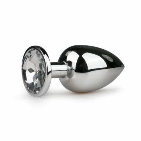 Diogol Aluminium Plug z Kryształem Silver Large 8,5 cm w sklepie Wasserman.eu