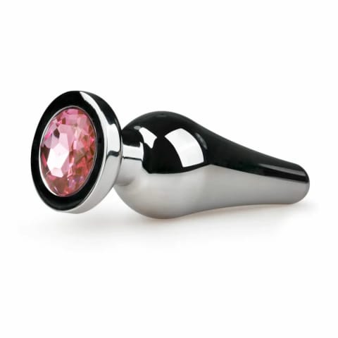 Rimba Aluminium Plug z Kryształem - Model Srebrny, Rozmiar S w sklepie Wasserman.eu