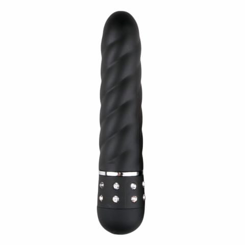 ⁨Love Diamond Black - Kompaktowy masażer z regulacją wibracji⁩ w sklepie Wasserman.eu