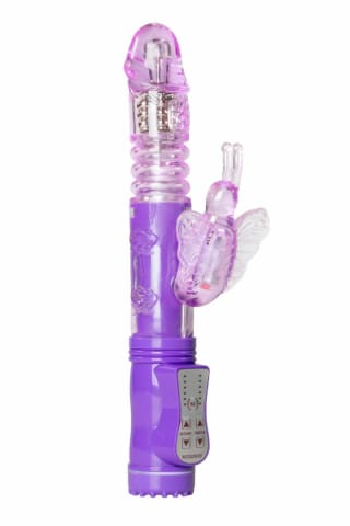 ⁨Easytoys Purple Butterfly - Model z 12 trybami pracy, wodoodporny⁩ w sklepie Wasserman.eu