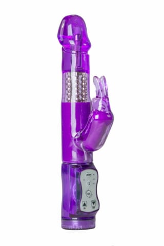 EasyToys Rabbit Vibrator model Purple - 12 trybow, wodoodporny w sklepie Wasserman.eu