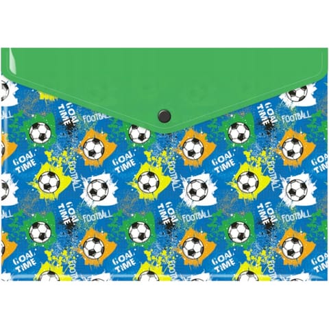 ⁨Teczka kopertowa A4 PP z nadrukiem FOOTBALL TKN-A4-34 BIURFOL⁩ w sklepie Wasserman.eu