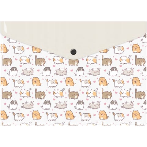 ⁨Teczka kopertowa A4 PP z nadrukiem KITTENS TKN-A4-35 BIURFOL⁩ w sklepie Wasserman.eu