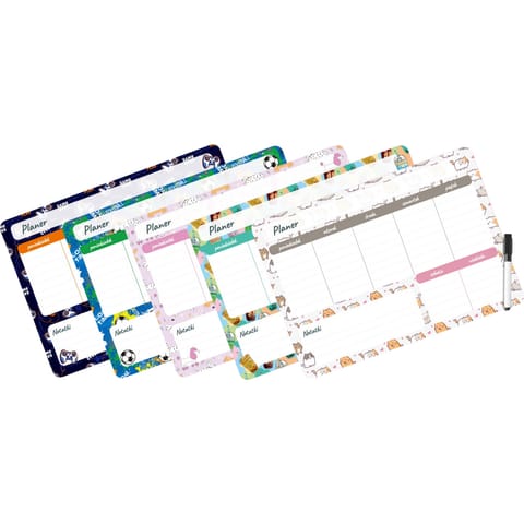 ⁨Planer magnetyczny 35x25 tygodniowy z nadrukiem GAMEPAD PM-02-33 BIURFOL⁩ w sklepie Wasserman.eu