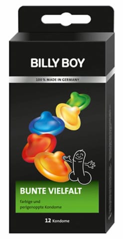 Billy Boy Colorful Variety 12 szt. Kolorowe prezerwatywy z wypustkami i smakami w sklepie Wasserman.eu
