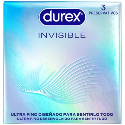 ⁨Durex Invisible Ultra Cienkie Prezerwatywy 3 sztuki Naturalny Lateks⁩ w sklepie Wasserman.eu