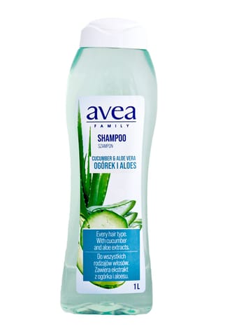 ⁨INTERS AVEA SZAMPON D/WŁ 1L ALOES I OGÓREK⁩ w sklepie Wasserman.eu