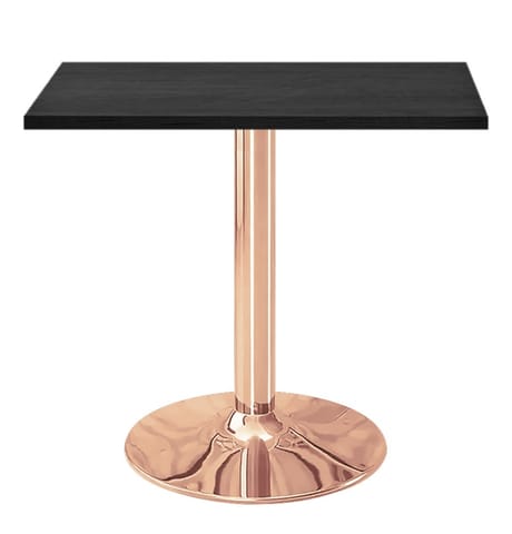 ⁨Stół skandynawski kwadratowy TORI Black WOOD 70 COPPER⁩ w sklepie Wasserman.eu