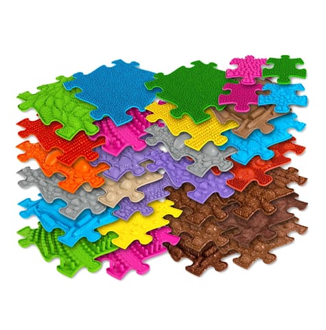 ⁨WOOPIE Mata Sensoryczna Ortopedyczna Royal Puzzle 26 el. + 4 małe⁩ w sklepie Wasserman.eu