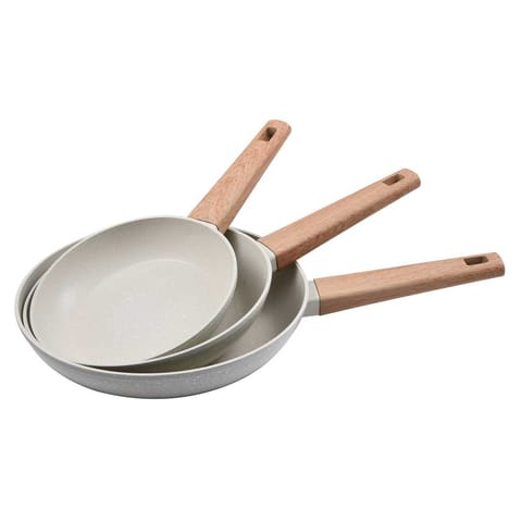 ⁨ZESTAW 3 PATELNI MARMURKOWYCH BERGNER BG-34741 NATURALLY⁩ w sklepie Wasserman.eu