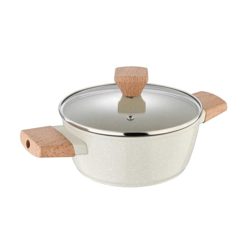 ⁨GARNEK MARMURKOWY 20cm Z POKRYWĄ BERGNER BG-34745 NATURALLY⁩ w sklepie Wasserman.eu