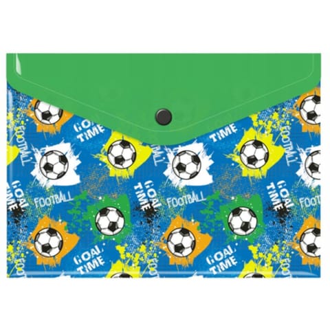 ⁨Teczka kopertowa A5 PP z nadrukiem FOOTBALL TKN-A5-34 BIURFOL⁩ w sklepie Wasserman.eu