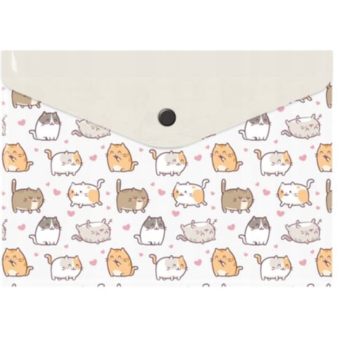 ⁨Teczka kopertowa A5 PP z nadrukiem KITTENS TKN-A5-35 BIURFOL⁩ w sklepie Wasserman.eu