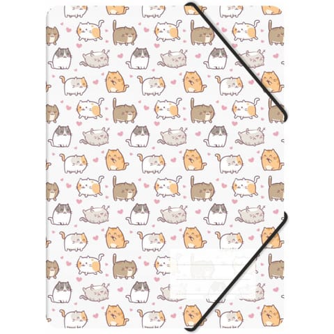 ⁨Teczka z gumką A4 PP z nadrukiem KITTENS TGN-A4-35 BIURFOL⁩ w sklepie Wasserman.eu