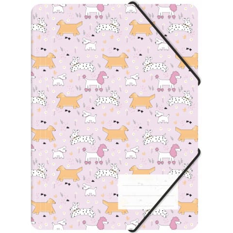 ⁨Teczka z gumką A4 PP z nadrukiem PUPPIES TGN-A4-36 BIURFOL⁩ w sklepie Wasserman.eu