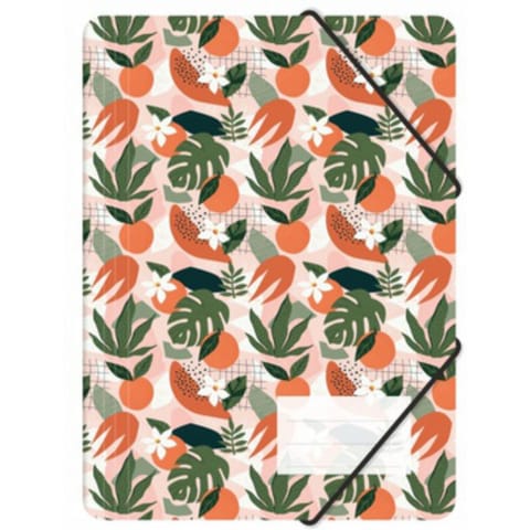 ⁨Teczka z gumką A4 PP z nadrukiem TROPICAL TGN-A4-43 BIURFOL⁩ w sklepie Wasserman.eu