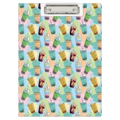 ⁨Teczka z klipem A4 z nadrukiem BUBBLE TEA KHN-04-37 BIURFOL⁩ w sklepie Wasserman.eu