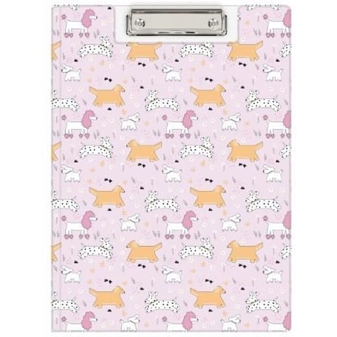 ⁨Teczka z klipem A4 z nadrukiem PUPPIES KHN-04-36 BIURFOL⁩ w sklepie Wasserman.eu