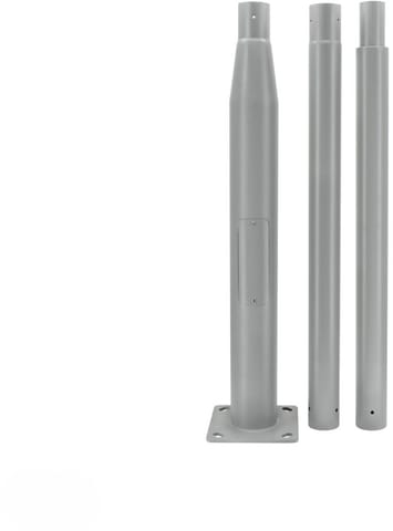Słup oświetleniowy BEMKO składany 3 m 160×160 mm fi 60 mm szary w sklepie Wasserman.eu