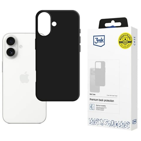 ⁨Etui 3MK Matt Case do Apple iPhone 17    czarny⁩ w sklepie Wasserman.eu