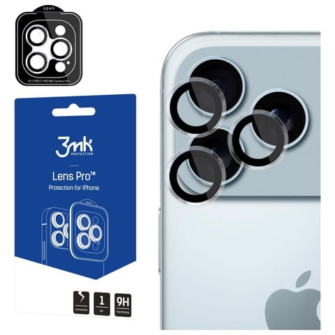 ⁨Ochrona na obiektyw aparatu 3MK Lens     Protection Pro do Apple iPhone 17 Pro /17 Pro Max przezroczysty⁩ w sklepie Wasserman.eu