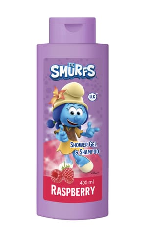 ⁨LL The Smurfs Żel pod prysznic & Szampon Raspberry 400 ml⁩ w sklepie Wasserman.eu