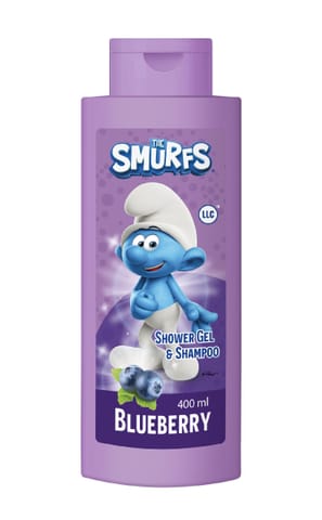 ⁨LL The Smurfs Żel pod prysznic & Szampon Blueberry 400 ml⁩ w sklepie Wasserman.eu