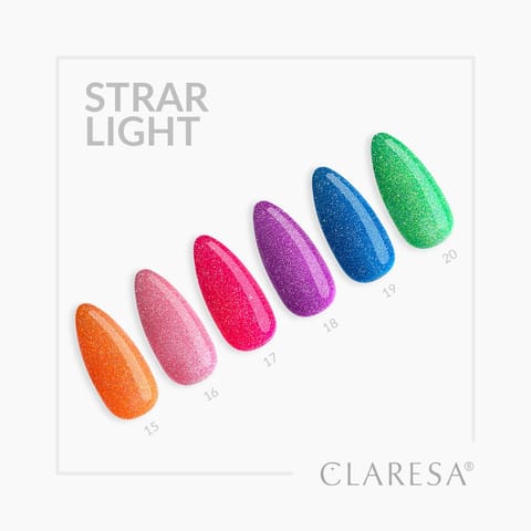 ⁨CLARESA Lakier hybrydowy Starlight 20 5 g⁩ w sklepie Wasserman.eu