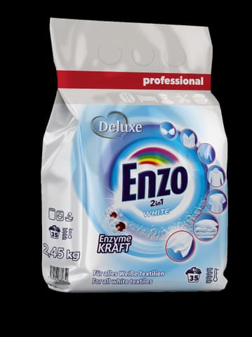 ⁨DELUXE ENZO Proszek d/prania 2,45kg folia BIAŁY⁩ w sklepie Wasserman.eu