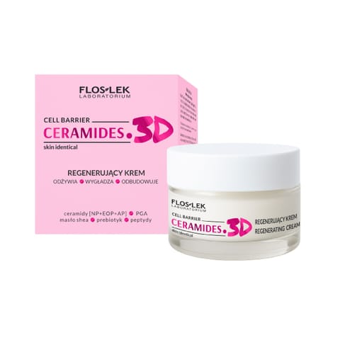 ⁨FLOSLEK CERAMIDES. 3D Regenerujący krem do twarzy 50 ml⁩ w sklepie Wasserman.eu