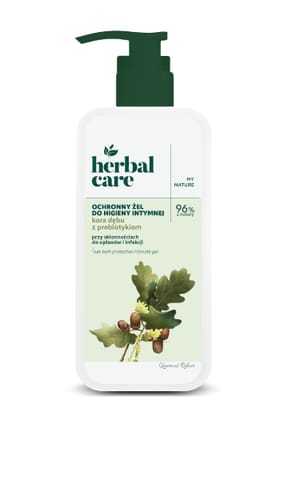 ⁨FARMONA Herbal Care Ochronny żel do higieny intymnej Kora dębu i prebiotyk 330 ml⁩ w sklepie Wasserman.eu