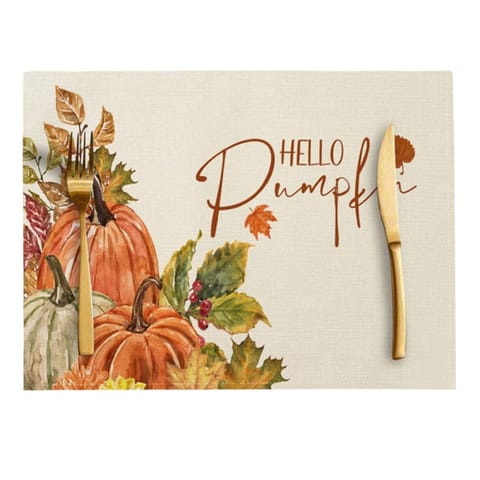 ⁨Podkładka na stół Jesienny Wzór Hello Pumpkin 30x45 cm prostokątna MP50⁩ w sklepie Wasserman.eu
