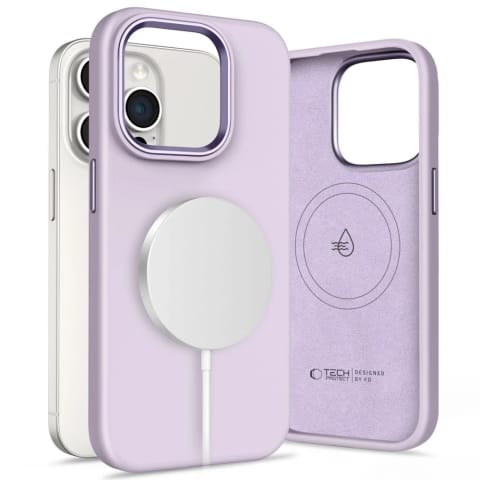 ⁨Etui do iPhone 15 Pro Max Tech-Protect Silicone Pure MagSafe Mauve⁩ w sklepie Wasserman.eu