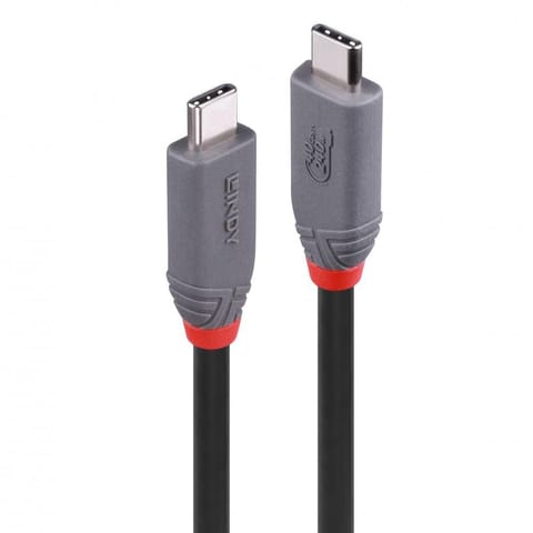 ⁨Lindy 2m USB 4 240W Type C Cable, Anthra Line⁩ at Wasserman.eu