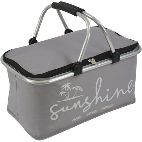 ⁨KOSZYK TURYSTYCZNY SKŁADANY TERMICZNY 35L REDCLIFFS SZARY⁩ w sklepie Wasserman.eu