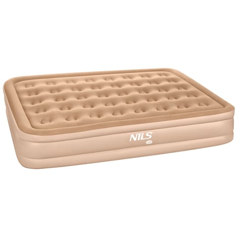 ⁨NC2808 MATERAC DWUOSOBOWY KING SIZE BEŻOWY + POMPKA ELEKTRYCZNA NILS CAMP⁩ w sklepie Wasserman.eu