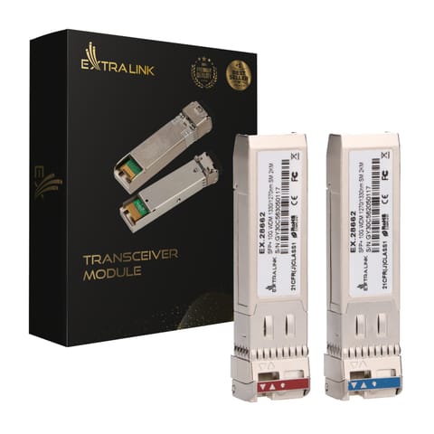 ⁨EXTRALINK SFP+ 10G WDM 1270/1330NM SM 2KM - PAIR⁩ w sklepie Wasserman.eu