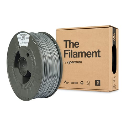 ⁨The Filament 3D filament, PETG, 1,75mm, 1000g, TF-24021, silver aluminium⁩ w sklepie Wasserman.eu