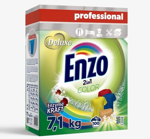 ⁨DELUXE ENZO Proszek d/prania 7,1kg karton KOLOR⁩ w sklepie Wasserman.eu