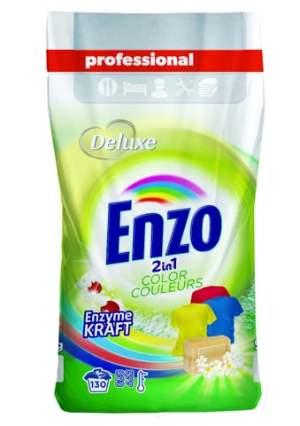⁨DELUXE ENZO Proszek d/prania 9,1kg folia KOLOR⁩ w sklepie Wasserman.eu