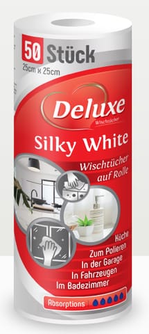 DELUXE Ścierka na rolce bezpyłowa 50szt w sklepie Wasserman.eu