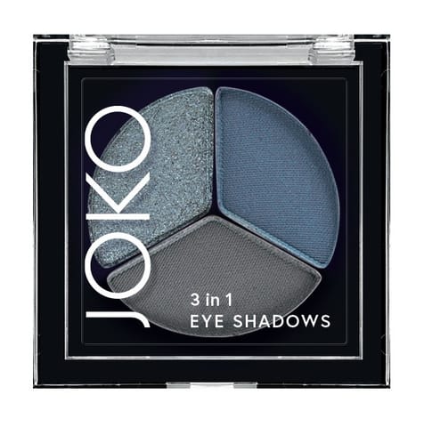 ⁨JOKO Cień do powiek 3in1 trio 01 Midnight Mist⁩ w sklepie Wasserman.eu