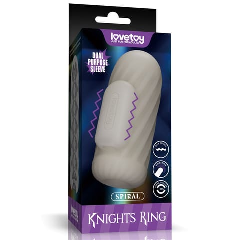 MASTURBATOR KNIGHTS RING VIBRATING DUAL PURPOSE SLEEVE-SPIRAL w sklepie Wasserman.eu