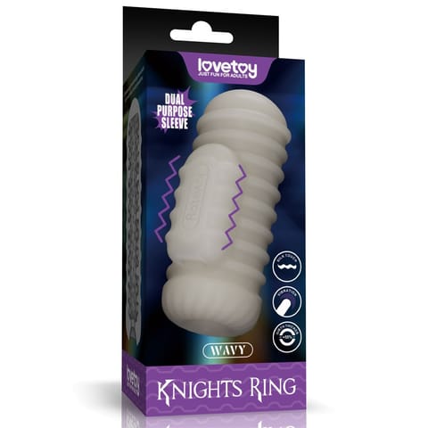 MASTURBATOR KNIGHTS RING VIBRATING DUAL PURPOSE SLEEVE-WAVY w sklepie Wasserman.eu