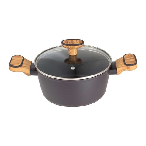 ⁨GARNEK MULTICLAD 20cm Z POKRYWĄ BERGNER BG-56036 CHARCOAL⁩ w sklepie Wasserman.eu