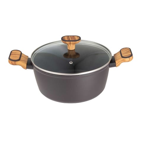 ⁨GARNEK MULTICLAD 24cm Z POKRYWĄ BERGNER BG-56037 CHARCOAL⁩ w sklepie Wasserman.eu
