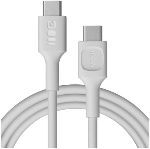 ⁨KABEL USB-C / USB-C Greencell PowerFlex 200cm PD 100W biały silikonowy⁩ w sklepie Wasserman.eu