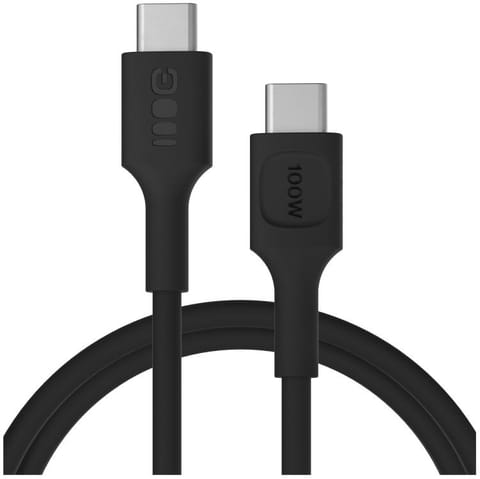 ⁨KABEL USB-C / USB-C Greencell PowerFlex 120cm PD 100W czarny silikonowy⁩ w sklepie Wasserman.eu