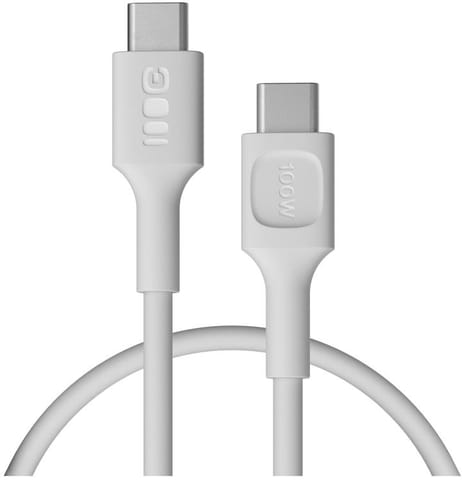 ⁨KABEL USB-C / USB-C Greencell PowerFlex 30cm PD 100W biały silikonowy⁩ w sklepie Wasserman.eu