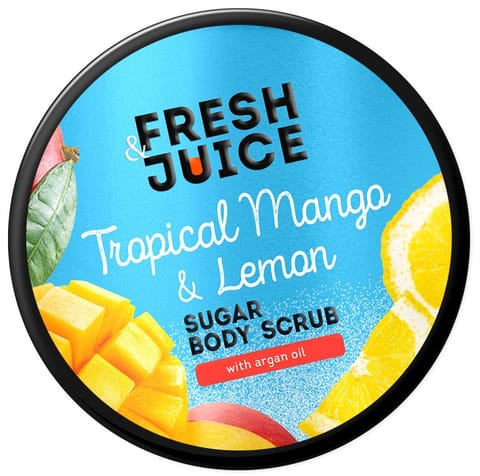 ⁨FRESH JUICE Cukrowy peeling do ciała Tropikalne mango i cytryna 200 ml⁩ w sklepie Wasserman.eu